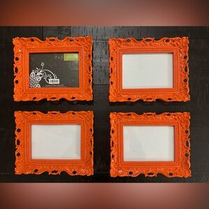 Orange Decorative Photo Frame Set